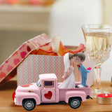 Maxbell Valentines Day Truck Decor Kitchen Wife Desktop Pickup Model Couple Figurine Style D