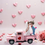 Maxbell Valentines Day Truck Decor Kitchen Wife Desktop Pickup Model Couple Figurine Style D