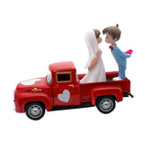 Maxbell Valentines Day Truck Decor Kitchen Wife Desktop Pickup Model Couple Figurine Style E