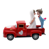 Maxbell Valentines Day Truck Decor Kitchen Wife Desktop Pickup Model Couple Figurine Style E