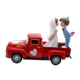 Maxbell Valentines Day Truck Decor Kitchen Wife Desktop Pickup Model Couple Figurine Style E