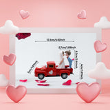 Maxbell Valentines Day Truck Decor Kitchen Wife Desktop Pickup Model Couple Figurine Style E