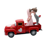 Maxbell Valentines Day Truck Decor Kitchen Wife Desktop Pickup Model Couple Figurine Style F