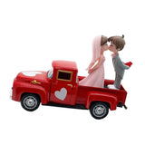 Maxbell Valentines Day Truck Decor Kitchen Wife Desktop Pickup Model Couple Figurine Style F