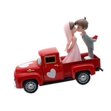 Maxbell Valentines Day Truck Decor Kitchen Wife Desktop Pickup Model Couple Figurine Style F