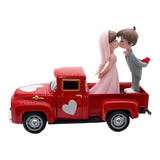 Maxbell Valentines Day Truck Decor Kitchen Wife Desktop Pickup Model Couple Figurine Style F