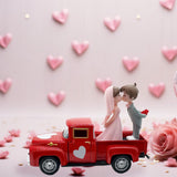 Maxbell Valentines Day Truck Decor Kitchen Wife Desktop Pickup Model Couple Figurine Style F
