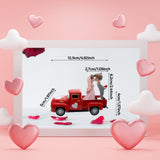Maxbell Valentines Day Truck Decor Kitchen Wife Desktop Pickup Model Couple Figurine Style F