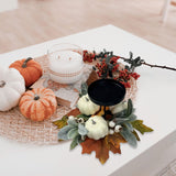 Maxbell Thanksgiving Candle Holder Lifelike Candle Stick for Autumn Harvest Festival Pumpkin