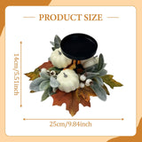 Maxbell Thanksgiving Candle Holder Lifelike Candle Stick for Autumn Harvest Festival Pumpkin