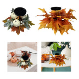 Maxbell Thanksgiving Candle Holder Lifelike Candle Stick for Autumn Harvest Festival Pumpkin