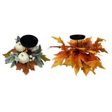 Maxbell Thanksgiving Candle Holder Lifelike Candle Stick for Autumn Harvest Festival Pumpkin