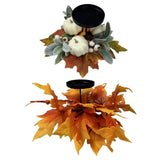 Maxbell Thanksgiving Candle Holder Lifelike Candle Stick for Autumn Harvest Festival Pumpkin
