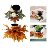 Maxbell Thanksgiving Candle Holder Lifelike Candle Stick for Autumn Harvest Festival Pumpkin