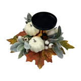 Maxbell Thanksgiving Candle Holder Lifelike Candle Stick for Autumn Harvest Festival Pumpkin