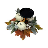 Maxbell Thanksgiving Candle Holder Lifelike Candle Stick for Autumn Harvest Festival Pumpkin