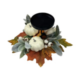 Maxbell Thanksgiving Candle Holder Lifelike Candle Stick for Autumn Harvest Festival Pumpkin
