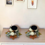 Maxbell Thanksgiving Candle Holder Lifelike Candle Stick for Autumn Harvest Festival Pumpkin