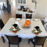 Maxbell Thanksgiving Candle Holder Lifelike Candle Stick for Autumn Harvest Festival Pumpkin