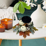 Maxbell Thanksgiving Candle Holder Lifelike Candle Stick for Autumn Harvest Festival Pumpkin
