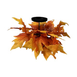 Maxbell Thanksgiving Candle Holder Lifelike Candle Stick for Autumn Harvest Festival Maple Leaf