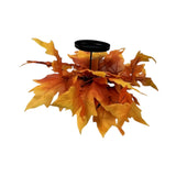 Maxbell Thanksgiving Candle Holder Lifelike Candle Stick for Autumn Harvest Festival Maple Leaf