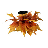 Maxbell Thanksgiving Candle Holder Lifelike Candle Stick for Autumn Harvest Festival Maple Leaf