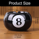 Maxbell Pottery Ashtray Easy to Clean Billiards Ash Tray for Office Tabletop Outdoor