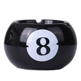 Maxbell Pottery Ashtray Easy to Clean Billiards Ash Tray for Office Tabletop Outdoor
