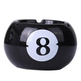 Maxbell Pottery Ashtray Easy to Clean Billiards Ash Tray for Office Tabletop Outdoor
