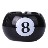 Maxbell Pottery Ashtray Easy to Clean Billiards Ash Tray for Office Tabletop Outdoor