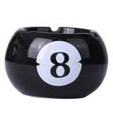 Maxbell Pottery Ashtray Easy to Clean Billiards Ash Tray for Office Tabletop Outdoor