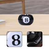 Maxbell Pottery Ashtray Easy to Clean Billiards Ash Tray for Office Tabletop Outdoor