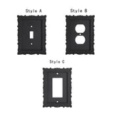 Maxbell Lamp Switch Cover Plate Classic Switch Panel for Wall Household Living Room Style A