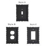 Maxbell Lamp Switch Cover Plate Classic Switch Panel for Wall Household Living Room Style A