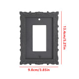 Maxbell Lamp Switch Cover Plate Classic Switch Panel for Wall Household Living Room Style C