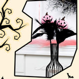 Maxbell Halloween Feather Picks with Skull Party for Home Vase Decor Parties Holiday