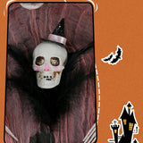 Maxbell Halloween Feather Picks with Skull Party for Home Vase Decor Parties Holiday