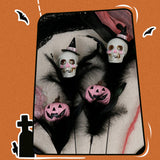 Maxbell Halloween Feather Picks with Skull Party for Home Vase Decor Parties Holiday