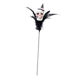 Maxbell Halloween Feather Picks with Skull Party for Home Vase Decor Parties Holiday