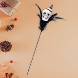 Maxbell Halloween Feather Picks with Skull Party for Home Vase Decor Parties Holiday