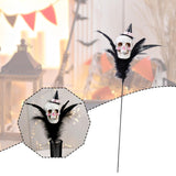 Maxbell Halloween Feather Picks with Skull Party for Home Vase Decor Parties Holiday