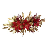 Maxbell Artificial Christmas Centerpiece Ornament for Fireplace Balcony Thanksgiving