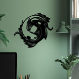 Maxbell Fish Metal Wall Decor Rustic Wall Decoration for Indoor Outdoor Hallway Yard