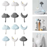 Maxbell 3x Wall Hooks Bathroom Home Decoration Wall Hangers for Hanging Backpack Hat Blue