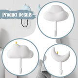 Maxbell 3x Wall Hooks Bathroom Home Decoration Wall Hangers for Hanging Backpack Hat White