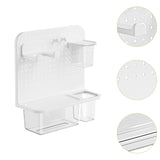 Maxbell Bathroom Storage Shelf Household Pegboard Panel for Bathroom Entry Dormitory