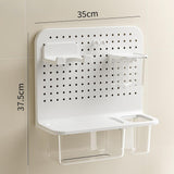 Maxbell Bathroom Storage Shelf Household Pegboard Panel for Bathroom Entry Dormitory