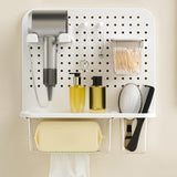 Maxbell Bathroom Storage Shelf Household Pegboard Panel for Bathroom Entry Dormitory