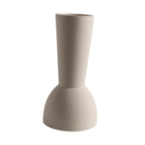Maxbell Ceramic Flower Vase Frosted Porcelain Vase for Entryway Bookshelf Decoration White